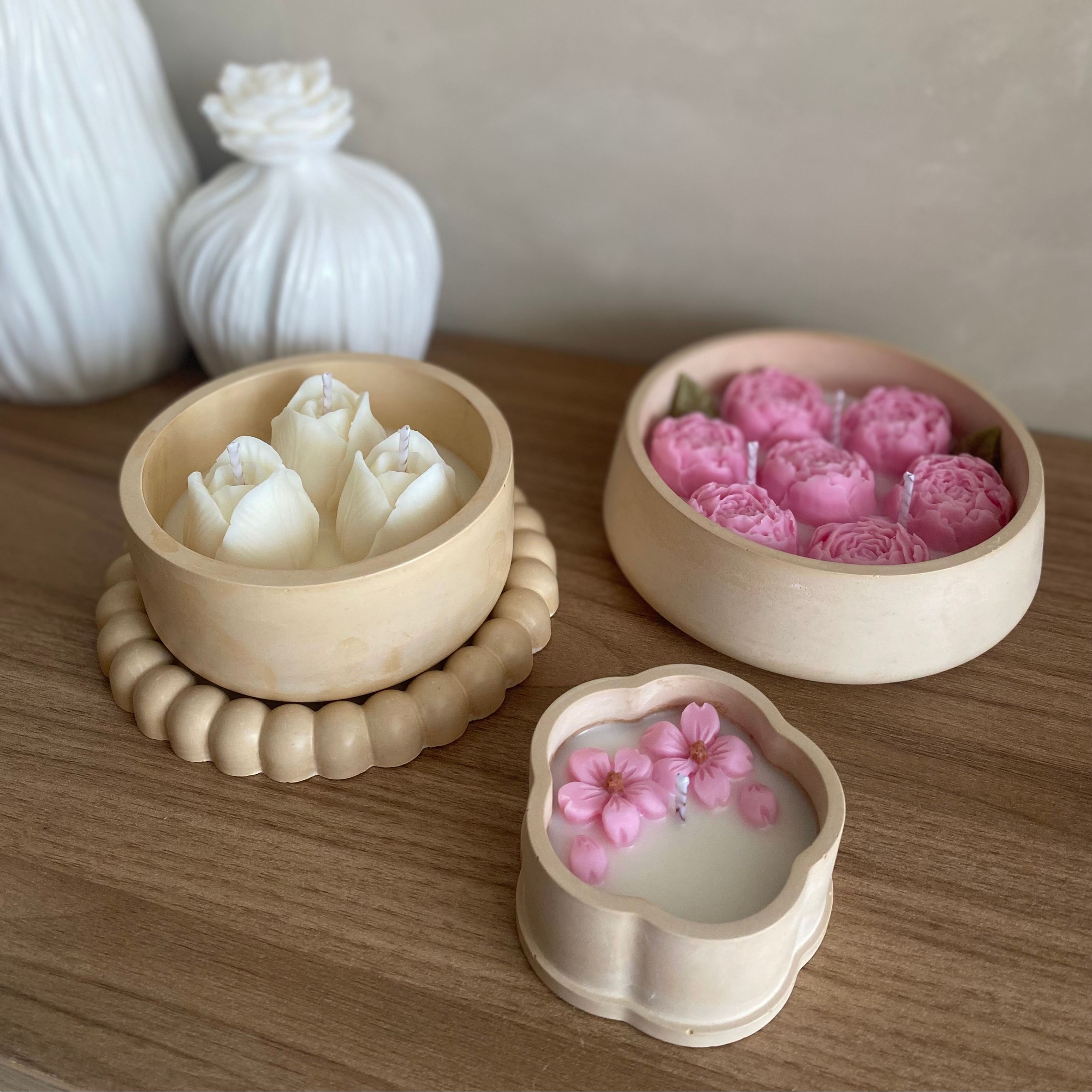 VELAS EN VASO ARTESANAL