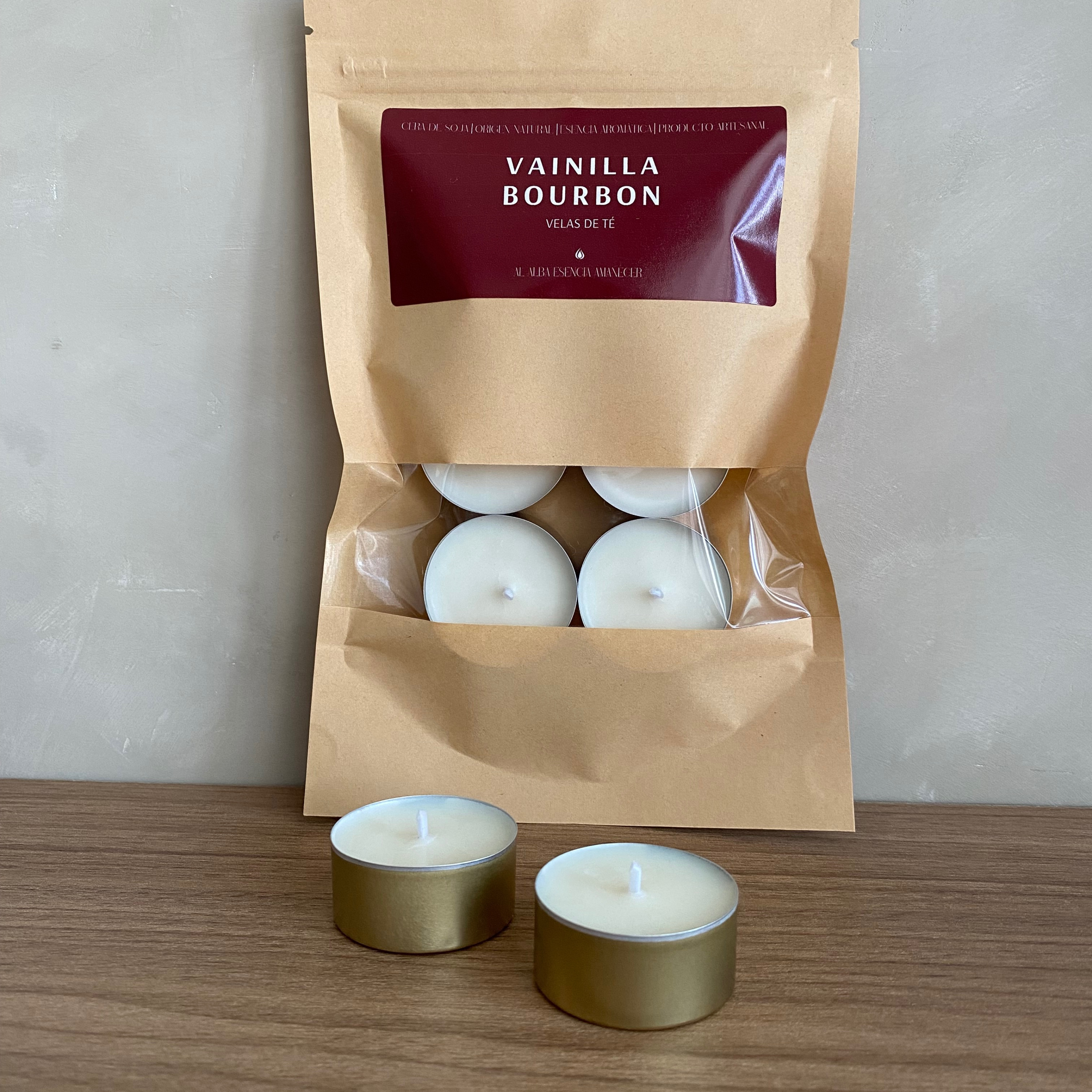 VELAS DE TÉ VAINILLA BOURBON
